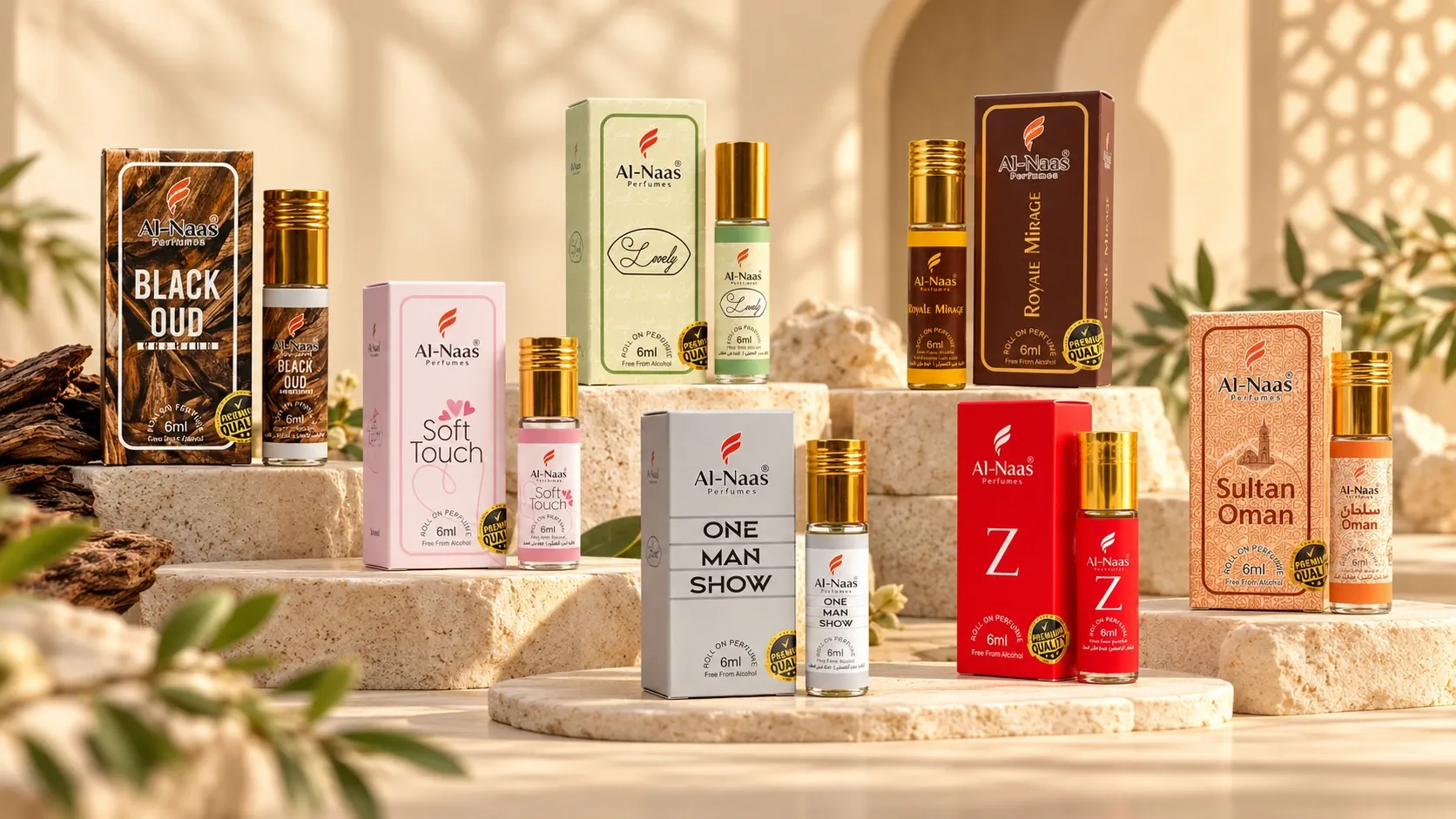 Al Naas roll-on attar collection