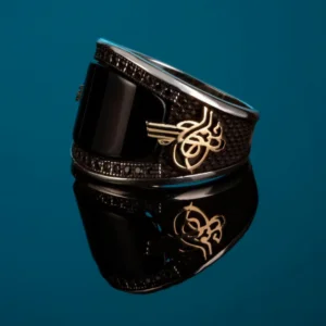Mens Silver Ring Ottoman