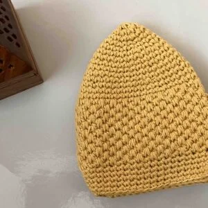 Muslim Men's cap light yellow