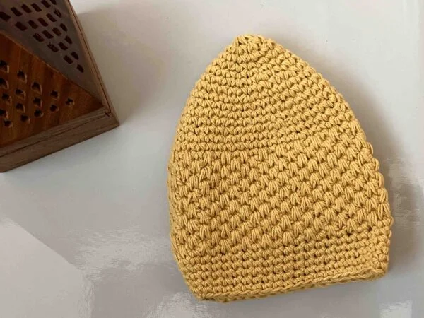 Muslim Men's cap light yellow