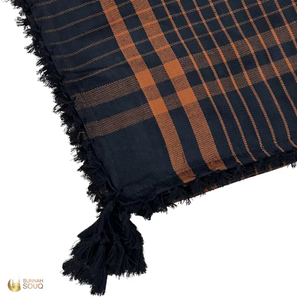 Keffiyeh | Mens Scarf, Brown Balck - Image 2