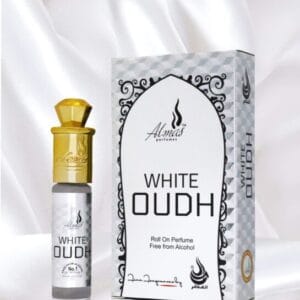 Al-Mas Perfumes White Oudh Roll On Perfume (Alcohol-Free)