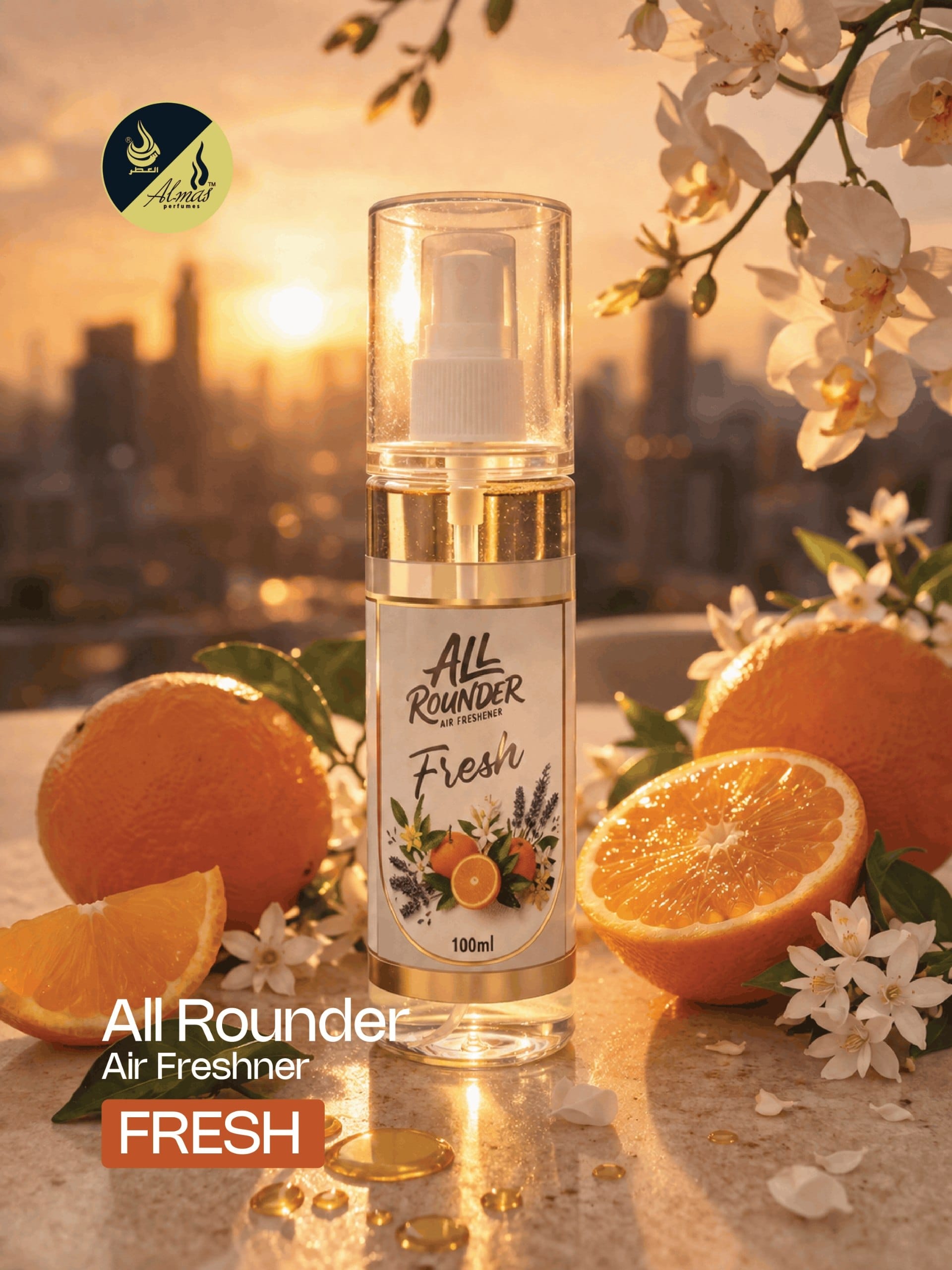 Almas Perfumes All Rounder Air Freshener - Fresh (100ml)