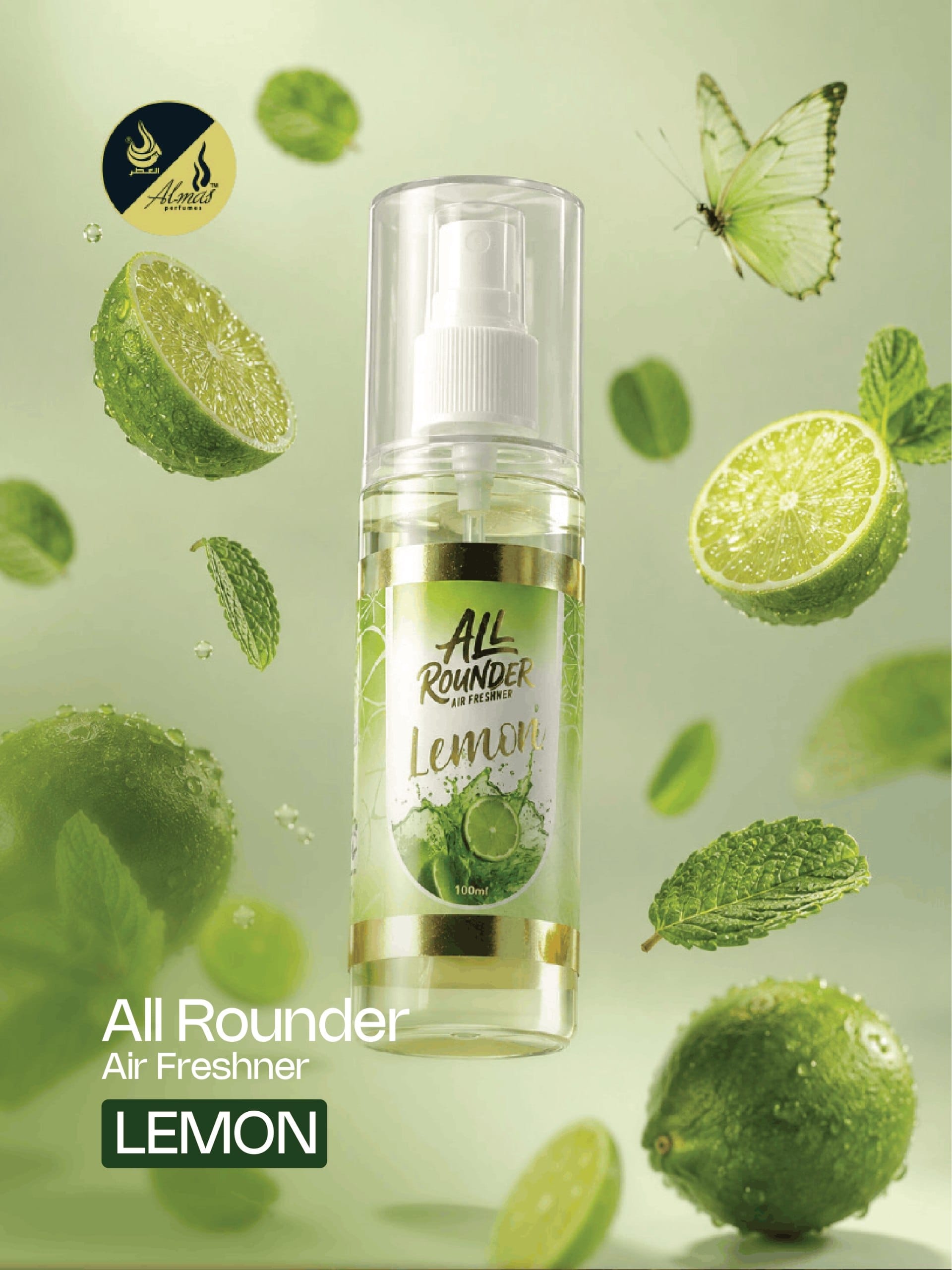 Almas Perfumes All Rounder Air Freshener - Lemon (100ml)