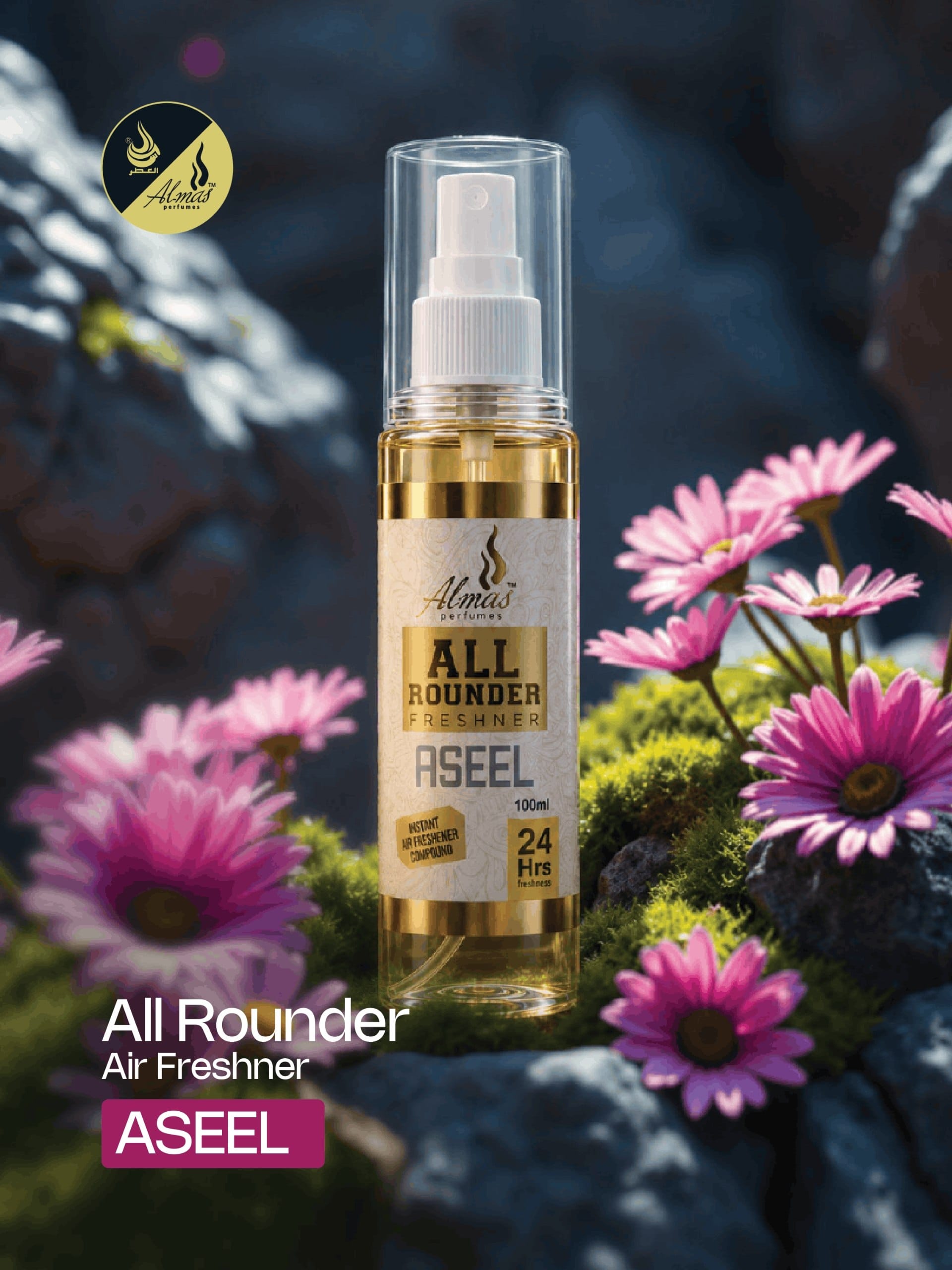 Almas Perfumes All Rounder Freshner Aseel - 100ml