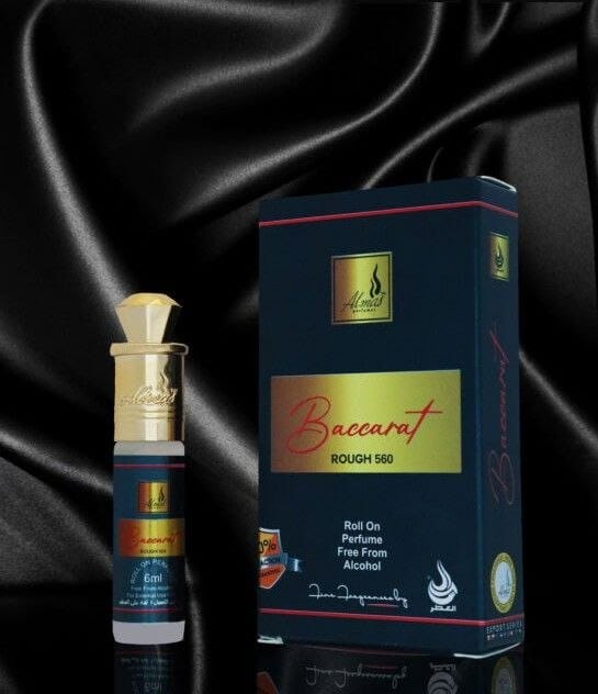 Almas Perfumes Baccarat Rough 560 Alcohol-Free Roll On Perfume - 6ml